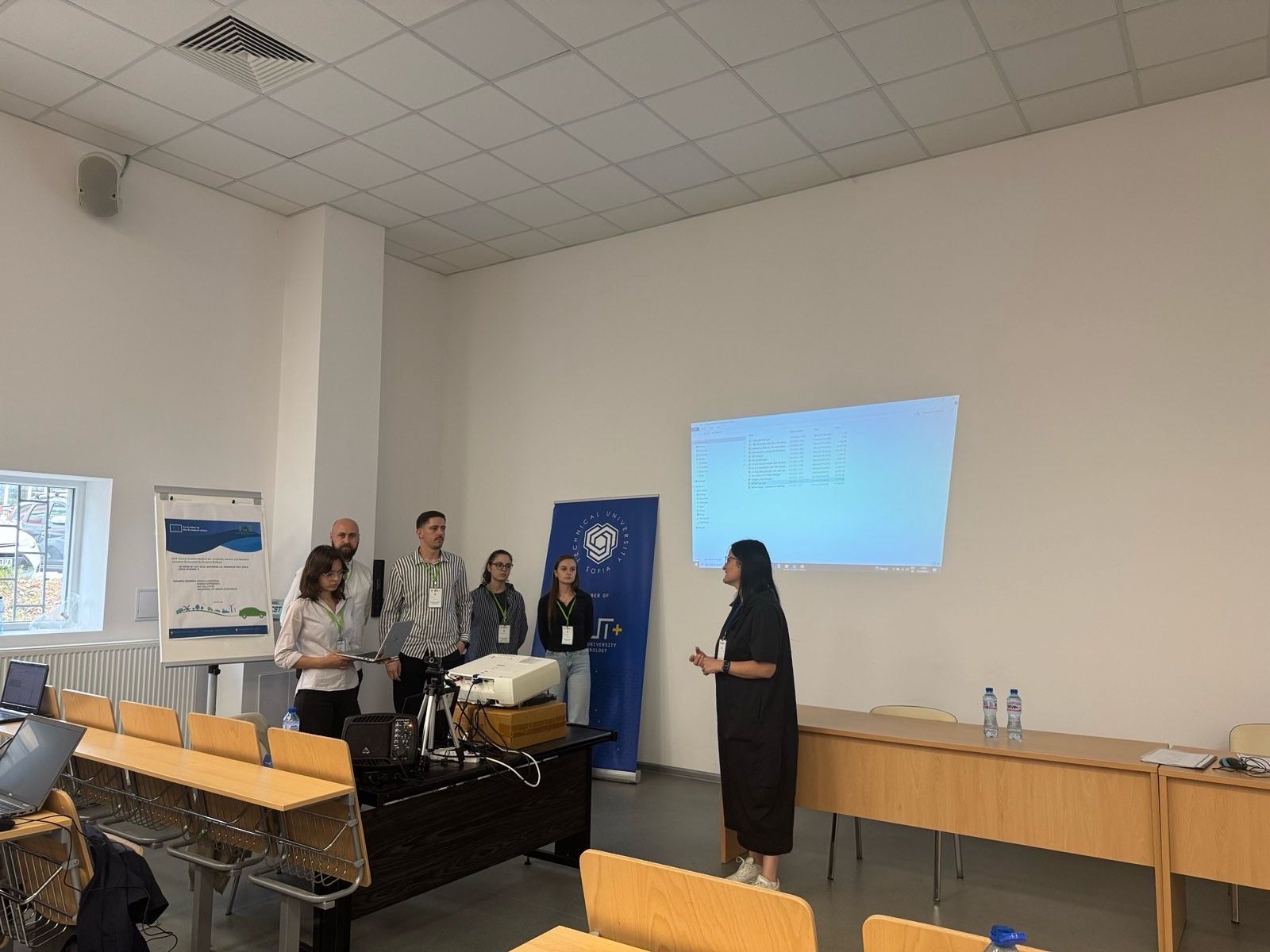 Presenting our IoT medical room simulation at Sofia University, Bulgaria